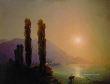  Sonnenaufgang Maler - Sonnenaufgang an der Küste von yalta Verspielt Ivan Aiwasowski makedonisch
